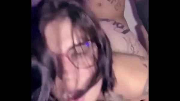 Geek girl in glasses fucking in doggy position