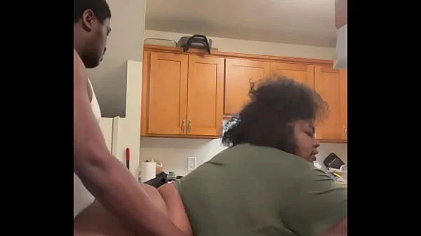 Sexy bbw Remi getting pounded on top of a deep freezer