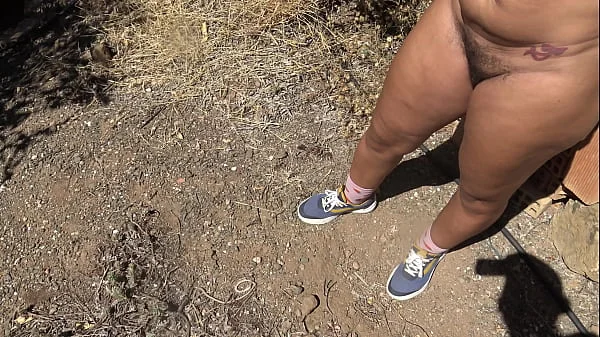 horny cuckold wife has kinky sex with a perverted stranger in nudist area