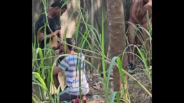 orgy bareback interracial in the florest 05 08