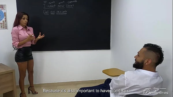Spectacular English classes with my teacher's whore