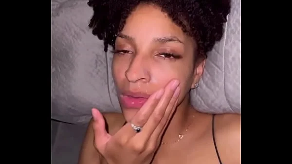 Ebony slut loves cum