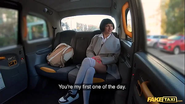 Fake Taxi Super Sexy French Student Seduces Taxi Driver for a Free Ride