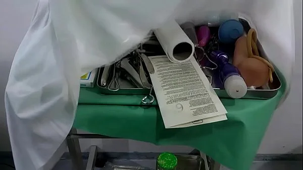 Orgasm on gyno chair