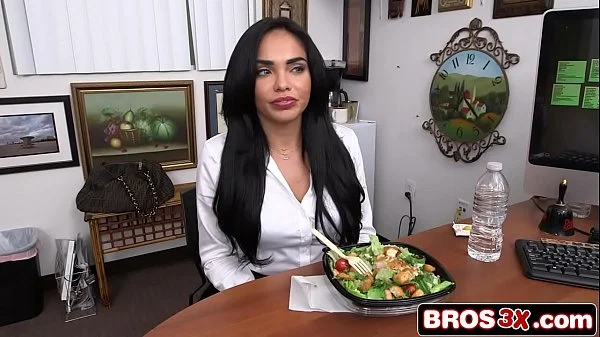 Overly Sexual Latina Surprises Agent During Porn Casting (Selena Santana)