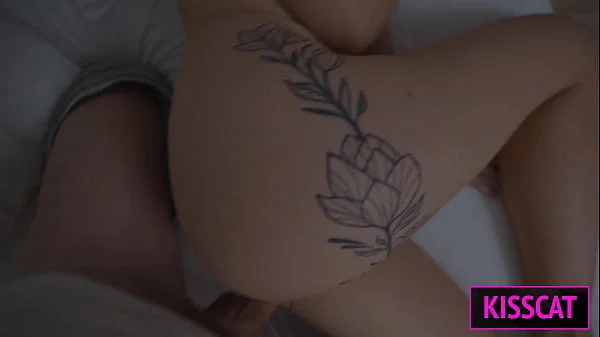 At the Night Step Mom Didn't Expect Surprise Fuck From Step Son with Facial Cum in Share Bed