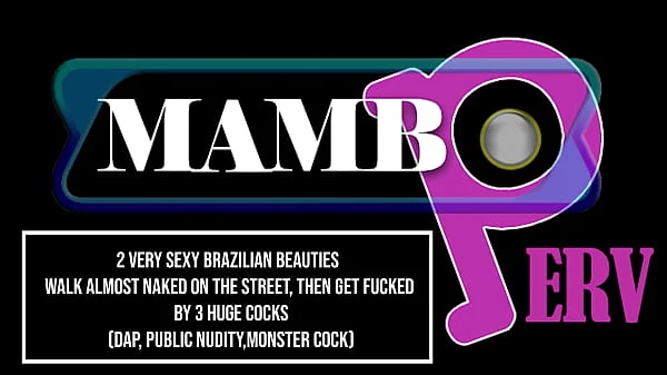 2 very sexy Brazilian beauties walk almost naked on the street, then get fucked by 3 huge cocks (DAP, Public nudity, Dirty version, 3on2, Anal only, ATOGM, monster cock) OB432