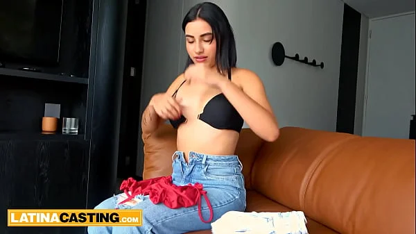 Small tits big booty Amateur 18yo Colombian hot POV cowgirl fake casting!