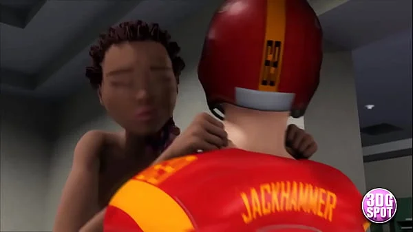 3DGSPOT - Teen Babes Gets Fucked Hard In Locker Room By Football Players PART 1! 3D Cartoon!