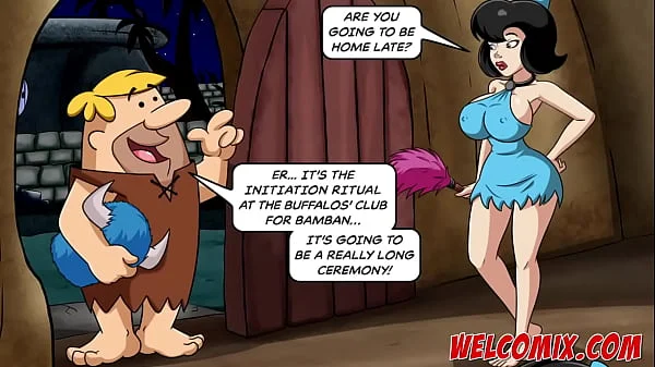 Flintstoons orgy at Buffalos’ Club - Flintstones Porn Animation