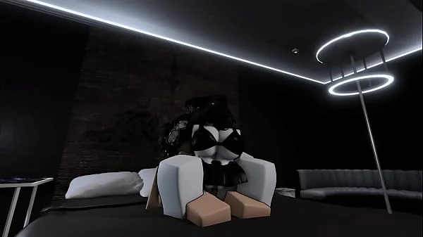 Fucking with my busty goth friend in roblox