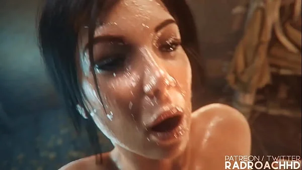 Lara getting her guts rocked extented (Radroachhd)