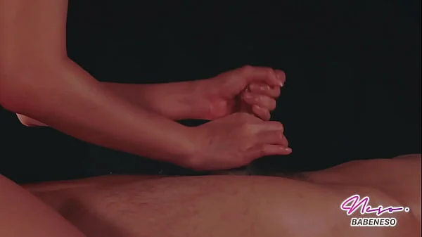 Cumshot slomo – Busty babe gives a nake massage and rides on cock