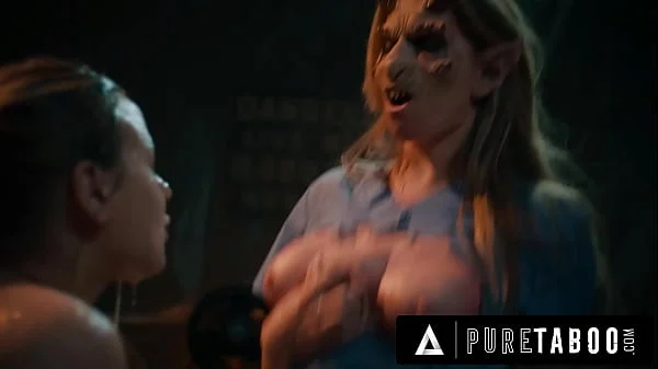 PURE TABOO 3-Titted Demon Ashley Lane Breastfeeds Nurse Anna Claire Clouds! CREEPY HORROR PORN 3-WAY