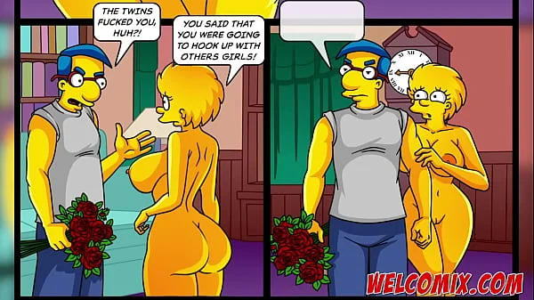 Watching my wife fucking another man! Simpsons porn Cuckold!