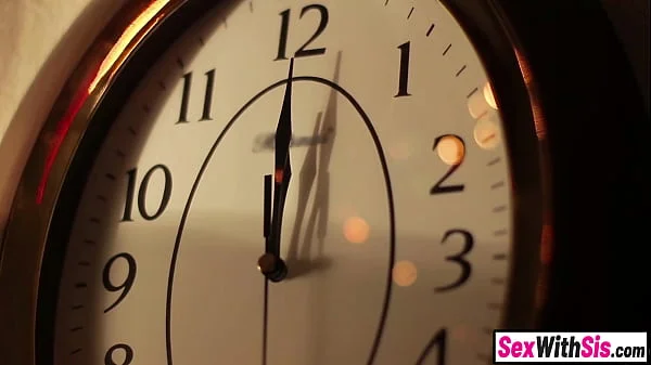 Big ass Latina stepsis and teen bestie fuck stepbro on New Years