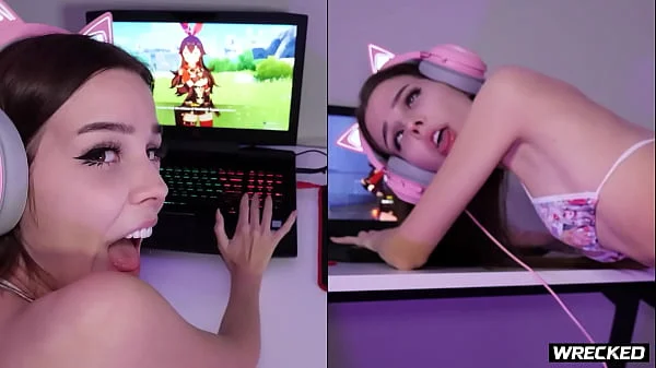 SKINNY PETITE GAMER GETS DOMINATED BY HER ROOMMATE