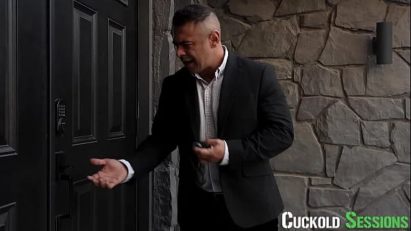 Husband Walks In On His Blonde Hotwife Getting Fucked Hard