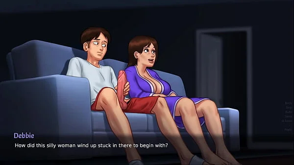 Summertime Saga - Sexy Step mom masturbates with me - Part 3