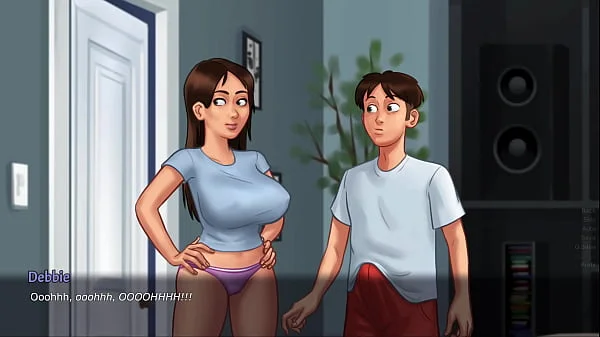 Summertime Saga - Beautiful Stepmom shows off her amazing body and gets cummed on - Part 2