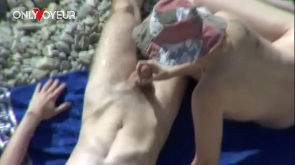 Beach Voyeur. Juicy ass white girl fucked from behind and creampied