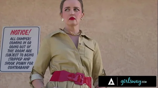 GIRLSWAY - Busty Lesbian Octavia Red Disciplined With STRAP-ON THREESOME By Femdom Camp Counselors