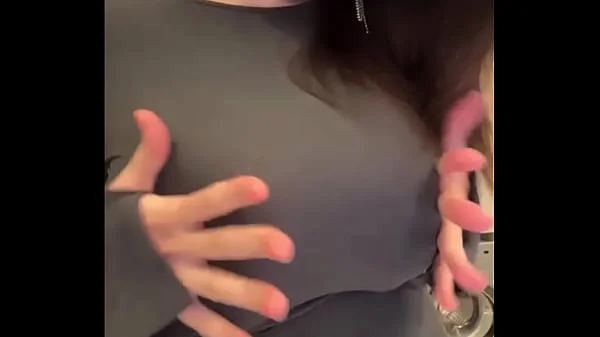 Stepmom with milky tits shows her pussy