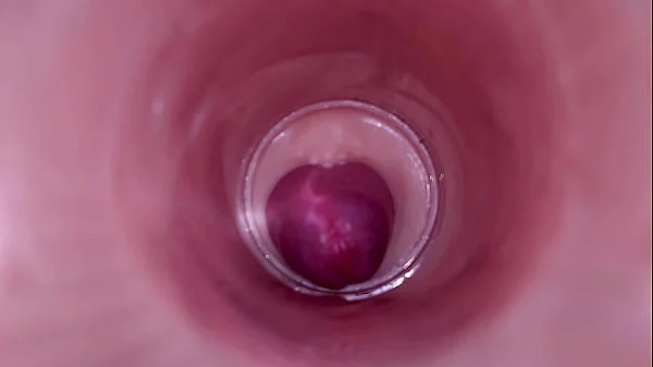 Female Insemination - Internal Camera Captures Deep Male Ejaculation