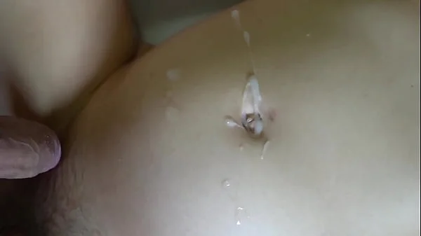 Creamy Pregnant Pussy and Cum on Her Belly