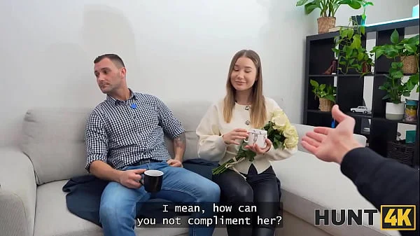 HUNT4K. I closed my BF’s eyes with banknotes and sucked stranger’s cock! I’m not that shy