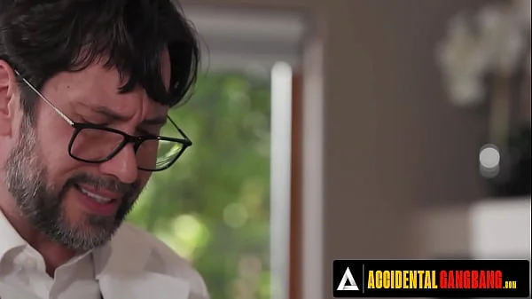 ACCIDENTAL GANGBANG - Katrina Colt Takes On Five Scientists For Intense Anal And DP Gangbang