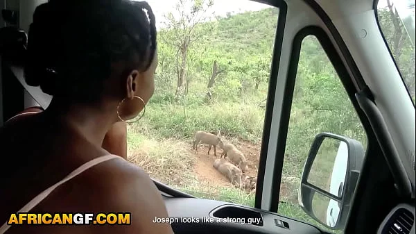 Gorgeous Ebony Girlfriend Goes Wild On Safari Date With American Boyfriend