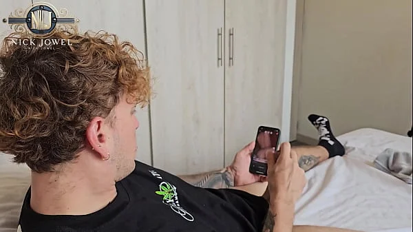 I masturbate in my friend room, we end up fucking hard!