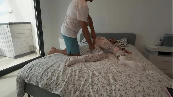 I bumped my knee and he fucked me like it was a massage