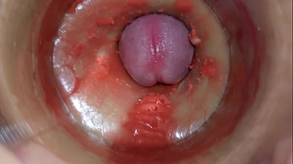 Camera Inside Deep Pussy Captures Huge Ejaculation of Sperm 4k