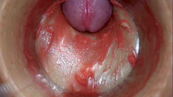 Camera Inside Deep Pussy Captures Huge Ejaculation of Sperm 4k