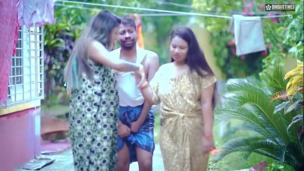 Three Horny Bhabhi Fucked By an Indian Dudhwala when their husband not at home ( Full Hindi Movie )