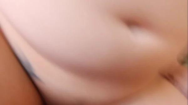 Laying on my back blowing him while I masturbate and then he fucks me and covers me in cum!