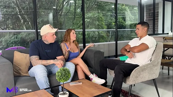 Sex therapist has a threesome with a Colombian couple - Max Betancur and Sara Blonde