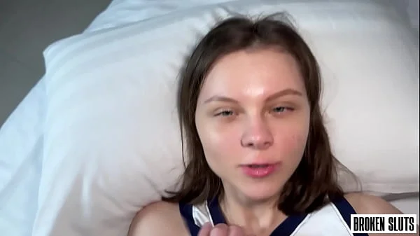 My Sexy Neighbor is Going Crazy. Her Tiny Pussy Can Barely Fit That Cock