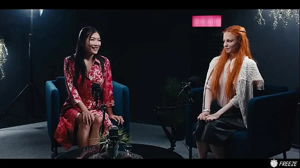Lesbian Redhead Freezes Time And Makes Asian Babe Her Sex Slave - Lezdom Hardcore Sex