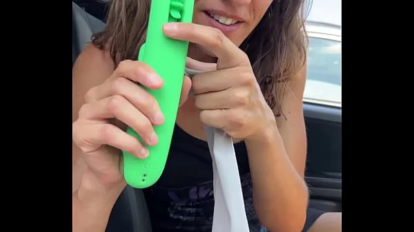 I fuck my ass with a dildo in my car in a parking