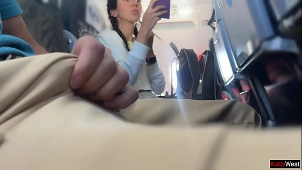 Public Cock Flashing in Airplane - Girl Brought Me To Cum In 2 Minutes