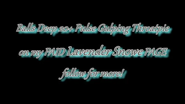 EXTREME DEEPTHROAT FACEFUCK! Ultra Goth Bimbo Slut Mounts Her Lips for Pulsating Cum in Throat