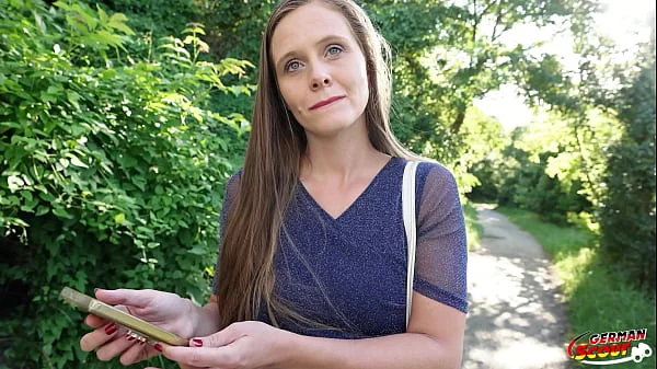 GERMAN SCOUT - Natural Girl Riddy with hairy Pussy get multiple Orgasm at Pick Up Casting