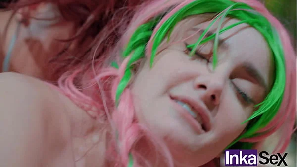 Mitsuri inocente recibe tremendo anal de Tanjiro y le llena la cara de leche - VIDEO COMPLETO