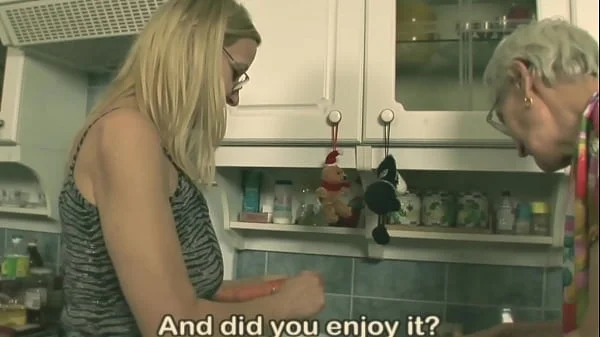 Vintage Hairy Lesbians fucking hardcore like a porn stars  in Kitchen – Mature Dildo Passion RETRO by Evasive Angles