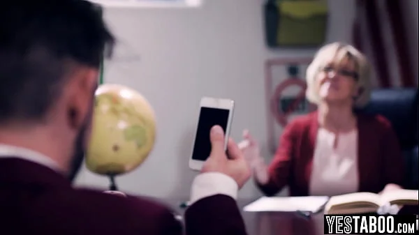 Horny students gangbang huge tits BBW mature teacher in classroom