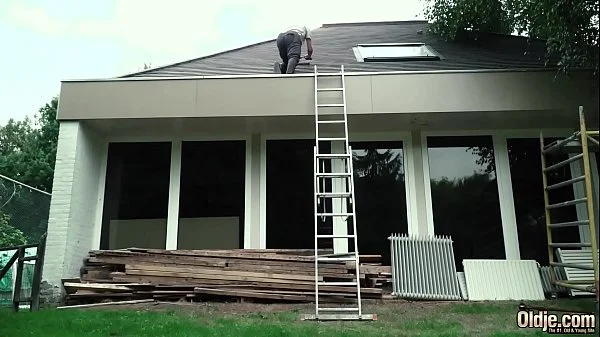 grandpa fucks 18 year old girl moans with pleasure and swallows