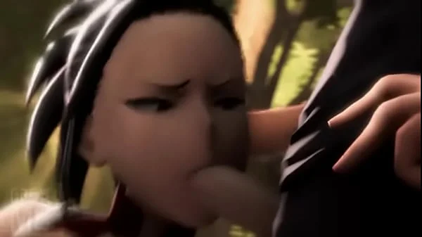 My Hero Academy Hentai - Training Session Momo Yaoyorozu X Todoroki X Tokoyami [SFM With Sound]